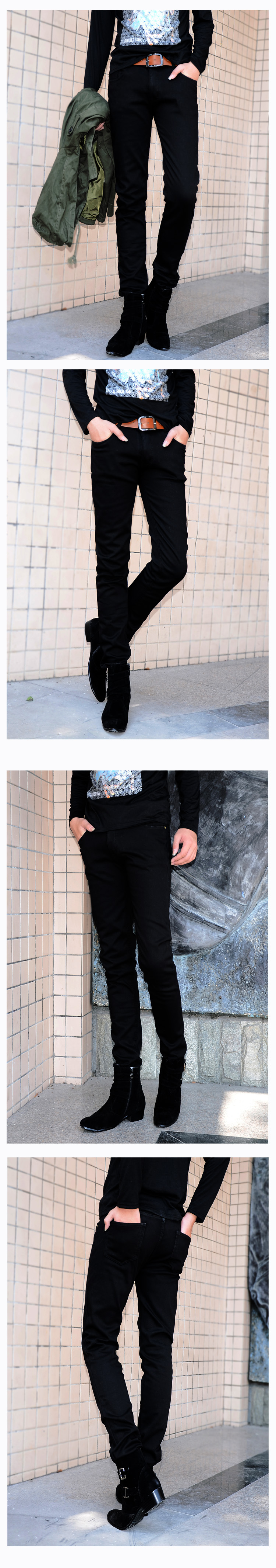 Jeans pour adolescent pieds Slim pour printemps - Ref 1465386 Image 6
