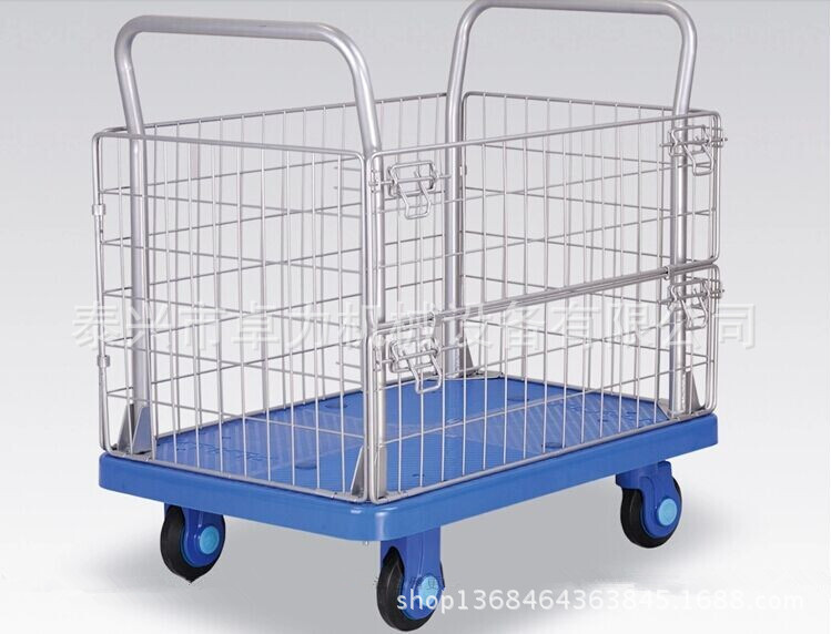 日本全静音网架双扶手手推车(尼龙支架）