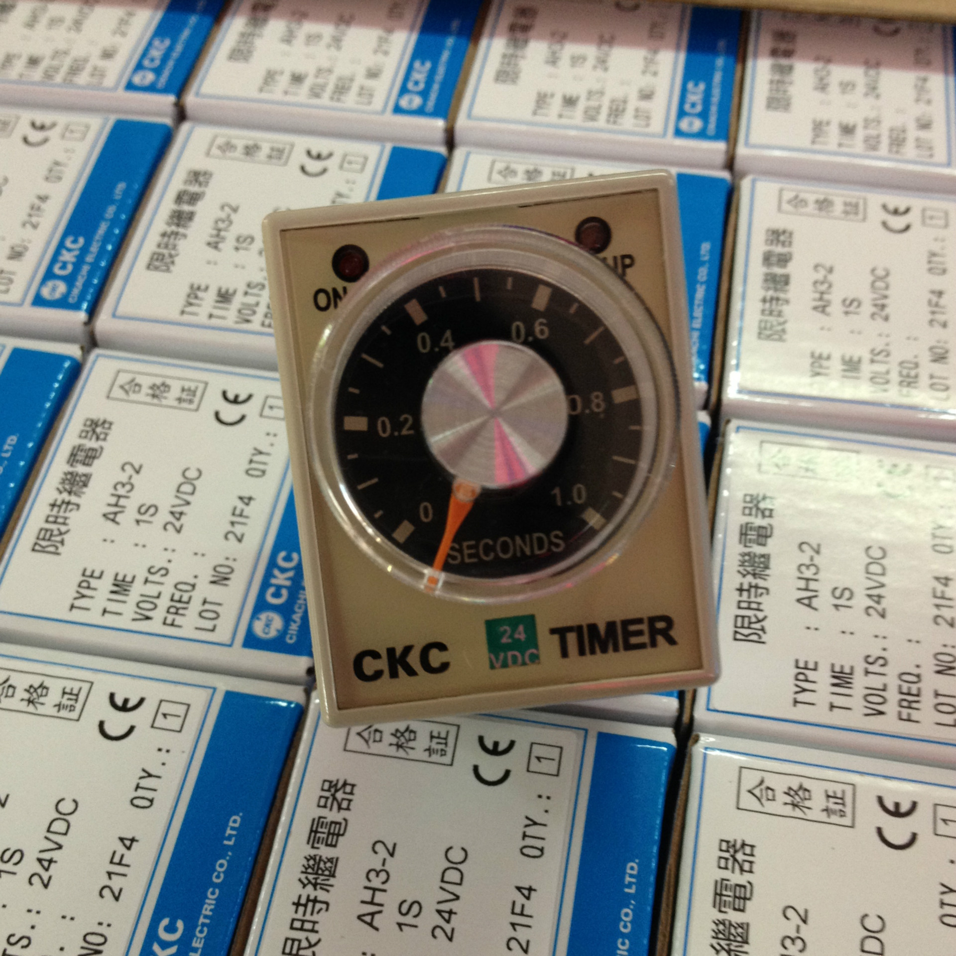 原装 台湾松菱CKC时间继电器AH3-2 1秒钟 DC24V（广州）