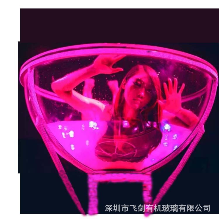 亚克力高脚酒杯跳舞池不锈钢支架表演球 有机玻璃酒杯球