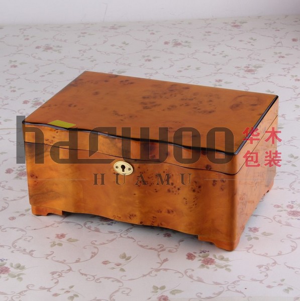 harwoo高档奢侈木质首饰收纳盒 精品欧美风多层梳妆珠宝盒