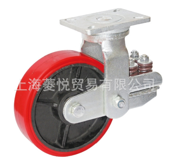 工厂直销 8寸10寸超重型减震脚轮  工业脚轮 10寸减震脚轮