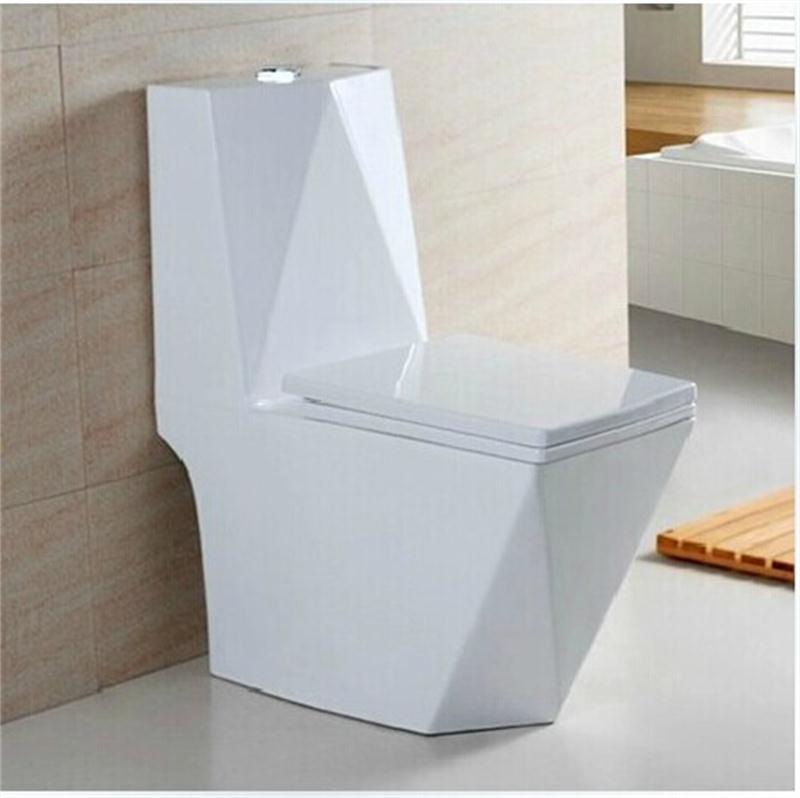 Manufactor bathroom wholesale new pattern Diamonds Conjoined Toilets Siphon toilet ceramics pump pedestal pan