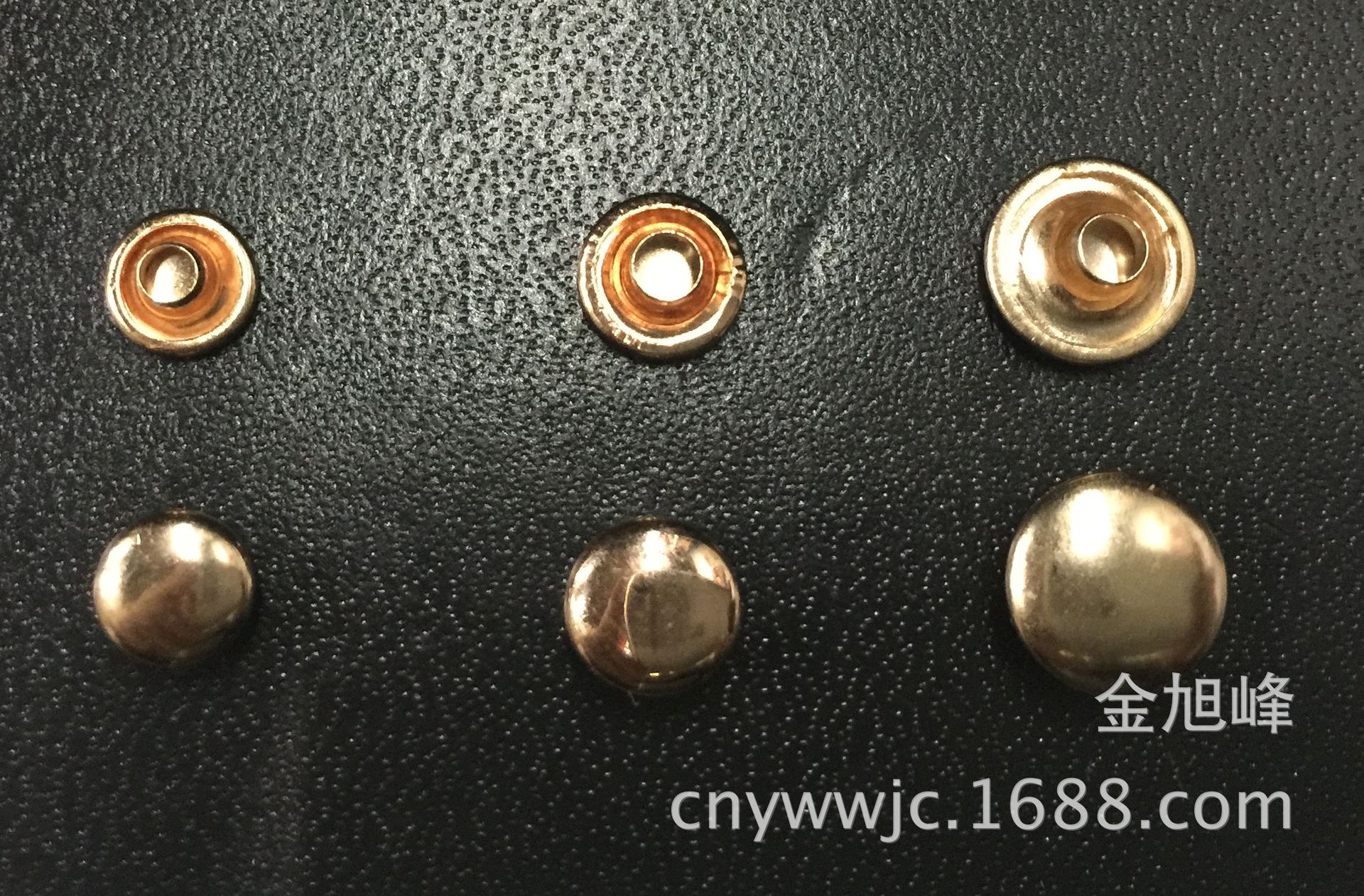 厂价批发 铁质 撞钉 铆钉 双面脚配套 10mm 浅金 广东金 玫瑰金