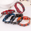 Multicoloured jewelry, leather bracelet, European style, wholesale, punk style, genuine leather