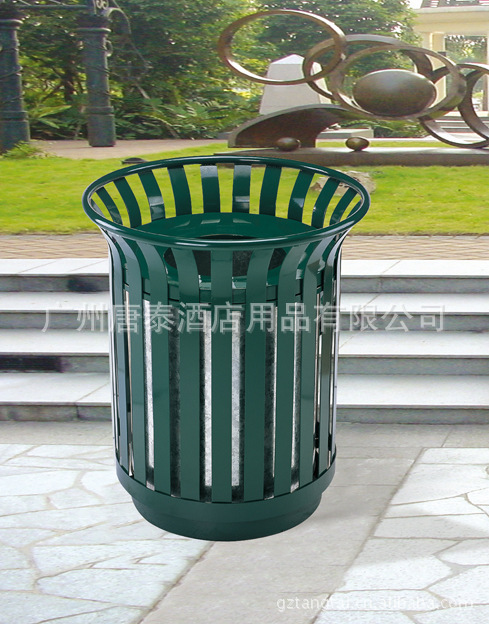 供应别墅小区镂空户外垃圾桶GPX-51中号花篮式垃圾桶