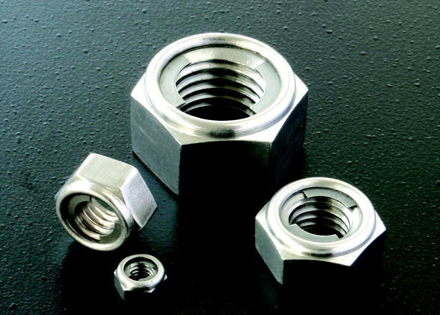 不锈钢六角锁紧螺母 DIN6925 全金属锁紧螺母m3M4M5M6M8M10
