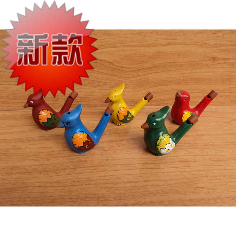 New colorful purple sand music waterbird water whistle without rope creative fun children's toy tourist scenic spot New colorful purple sand music waterbird water whistle without rope creative fun children's toy tourist scenic spot