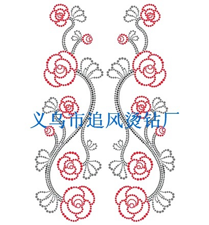 厂家直销 玻璃钻 烫钻烫图 铝烫片烫图 春秋款流行烫图 烫钻图案