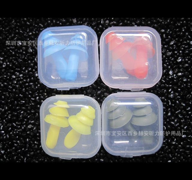 Swimming Earplugs, Waterproof Silicone, Three-Layer, Noise-Proof, Silent, and Noise-Reducing Swimming Earplugs, Waterproof Silicone, Three-Layer, Noise-Proof, Silent, and Noise-Reducing