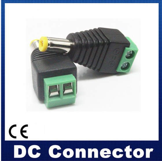 厂家直销 监控用环保电源DC绿色公接头 批发制售 环保DC 连接器
