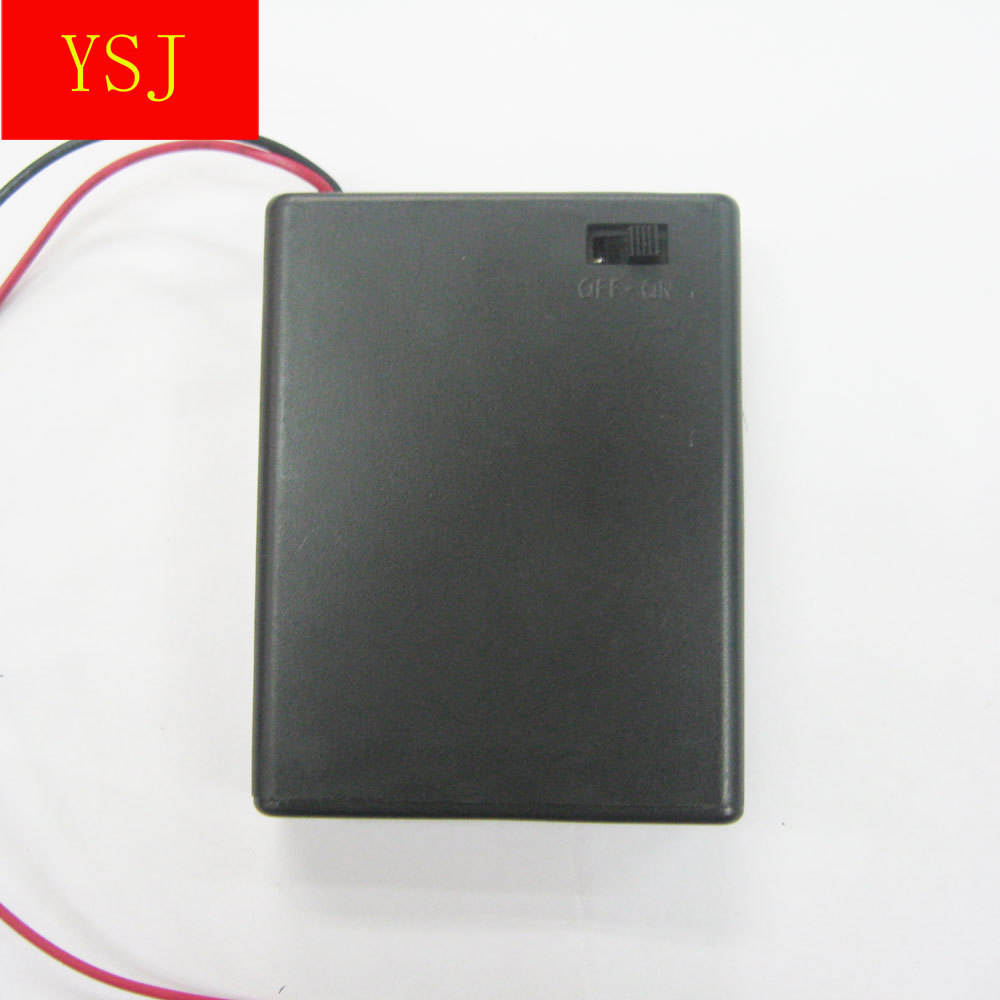 undefined4 No. 7 Battery Cartridge switch Wire 6V Battery compartment music flash light toy Slide Battery Boxundefined