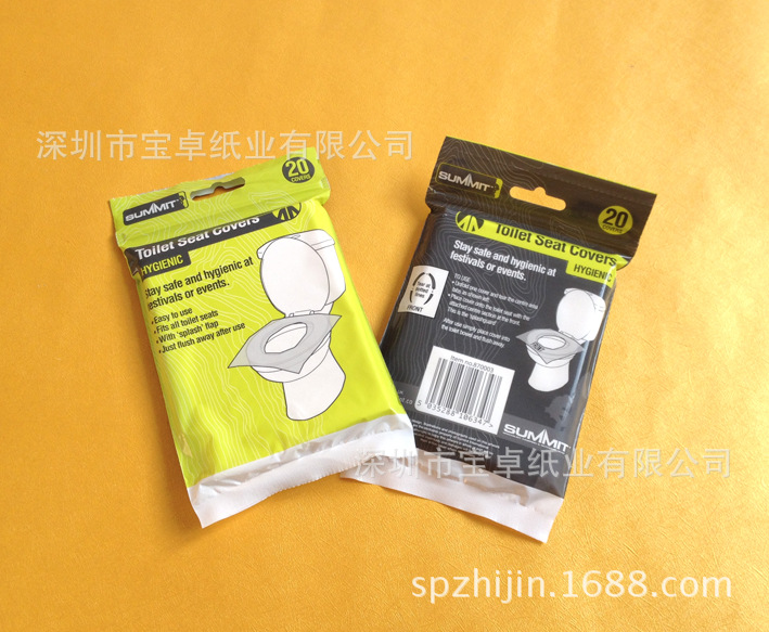 深圳制造可订制16G1/16折20片骨袋装一次性马桶坐垫|ms