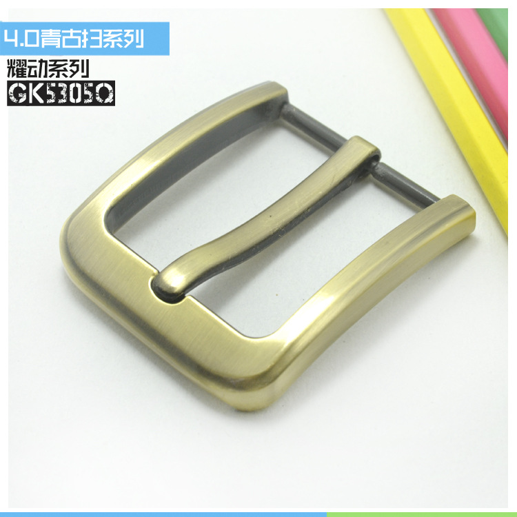 Kirsite Pin buckle factory Direct selling wholesale Retro High-quality Green ancient Belt buckle belt hardware Buckle