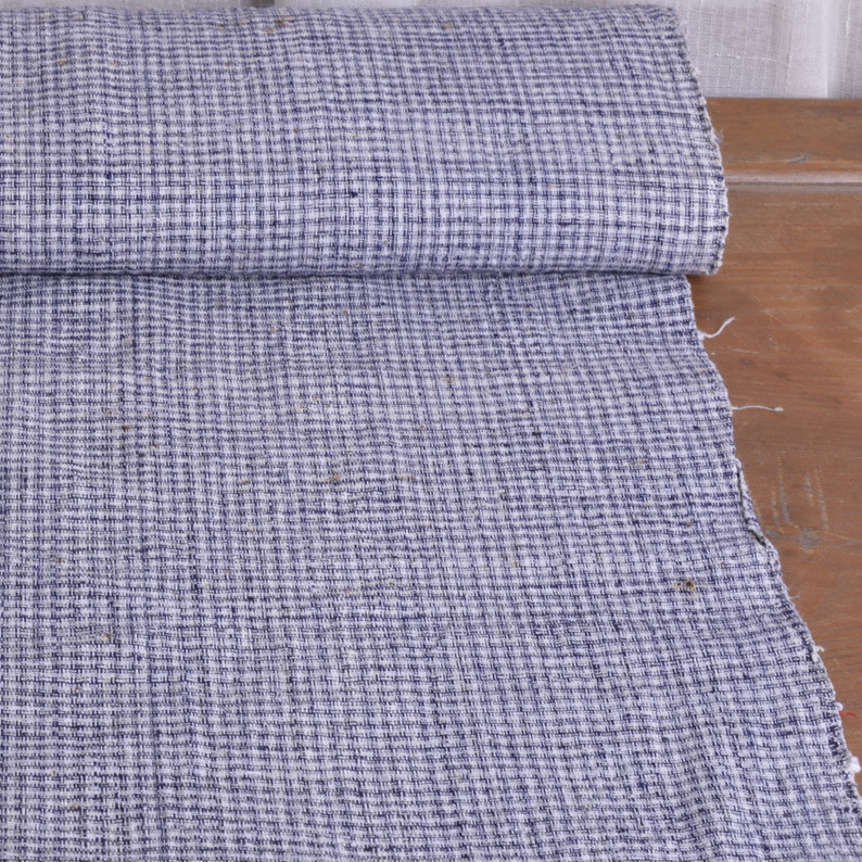 上海怀旧老物件*老上海老粗布*全棉布*手工纺织布民国格子布30