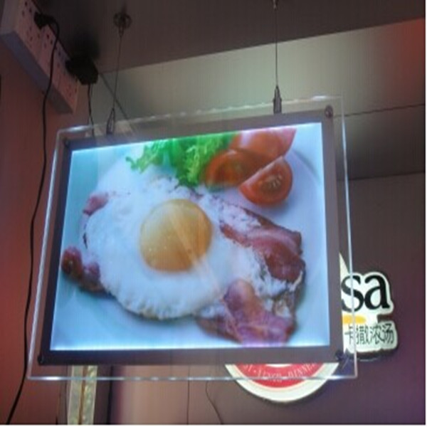 自助餐厅亚克力LED点餐灯箱 有机玻璃薄款灯箱 广告灯箱