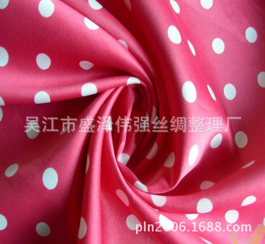 【伟强丝绸】五枚缎印花布，缎面印花布