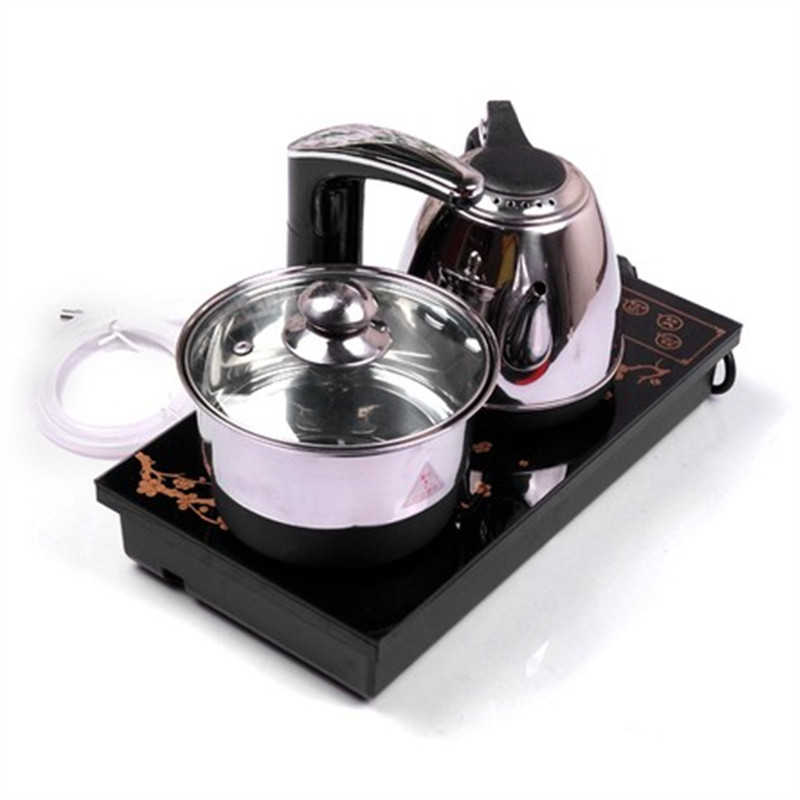 三合一电热壶器茶具 静音消毒锅 烧水炉触摸键自动上水套装|ms