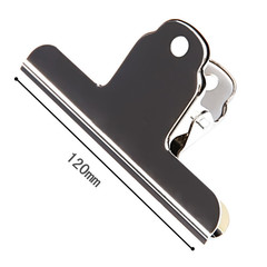 Stainless steel V-shaped ticket holder 120mm, iron ticket clip, metal document holder, financial clip