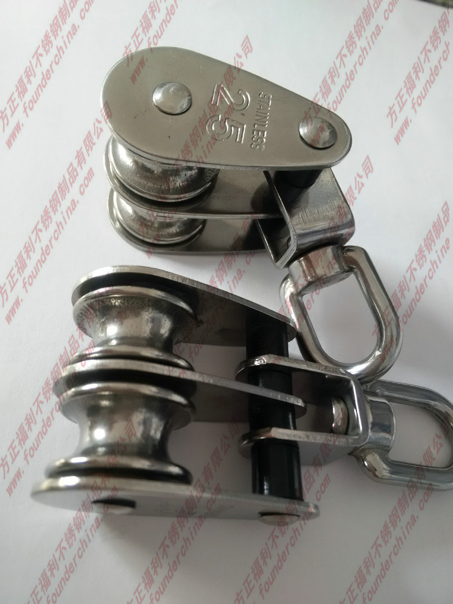 方正供应折叠双滑轮，单滑轮，带转环滑轮