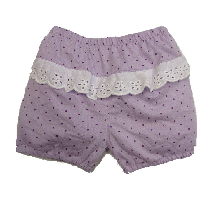 花邊短褲 淺紫