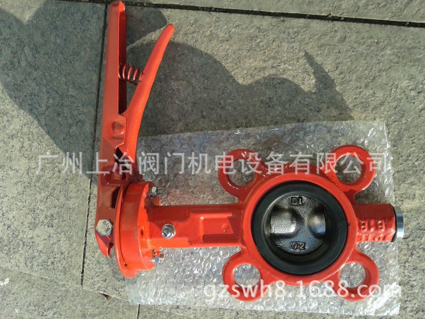 供应手动四氟蝶阀 手动蒸汽高温蝶阀 蓝色绿色灰心黑色红色蝶阀