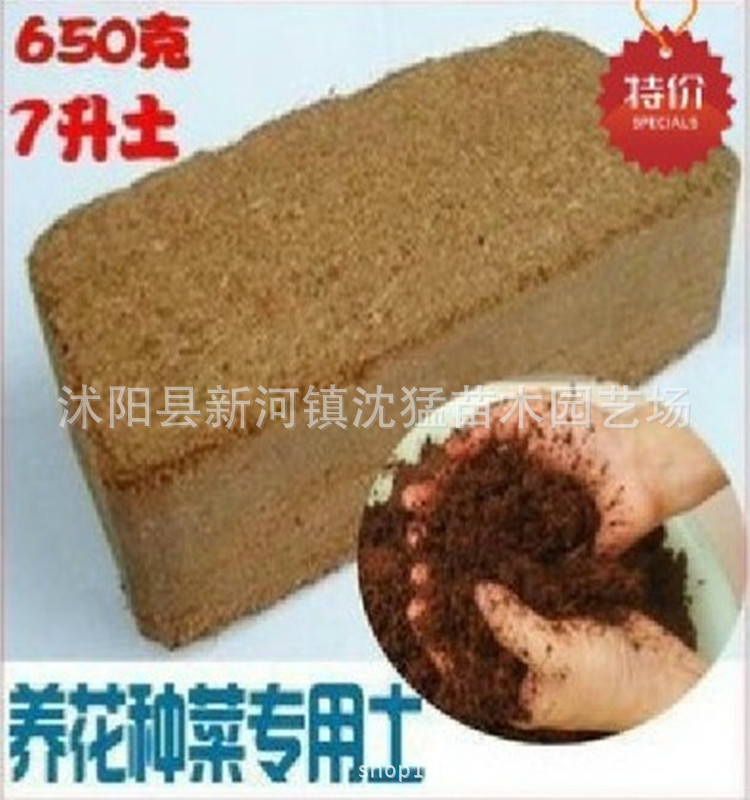 养花种菜专用土 椰粉砖 栽培基质 宠物垫材 椰砖 一泡即用