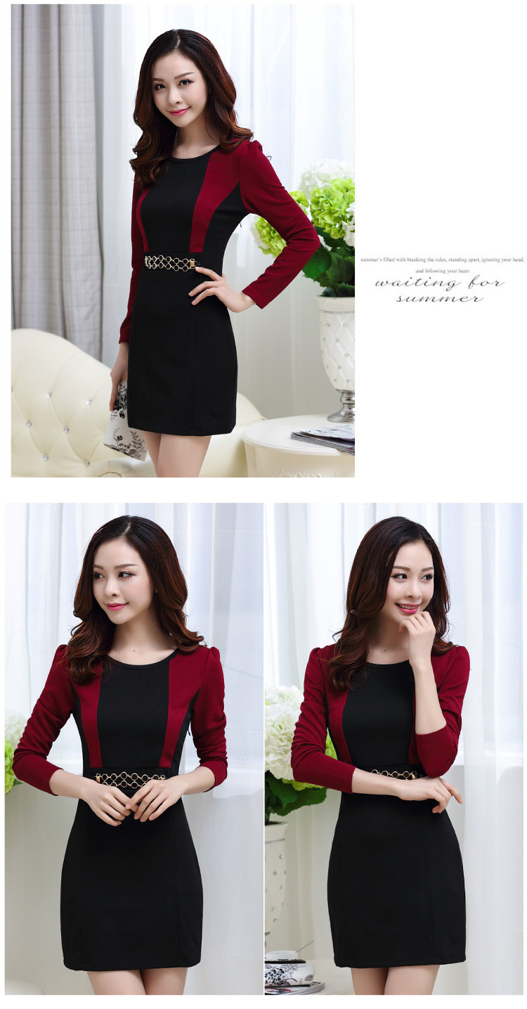 váy đầm thu đông cho người béo, váy giấu bụng, váy bigsize