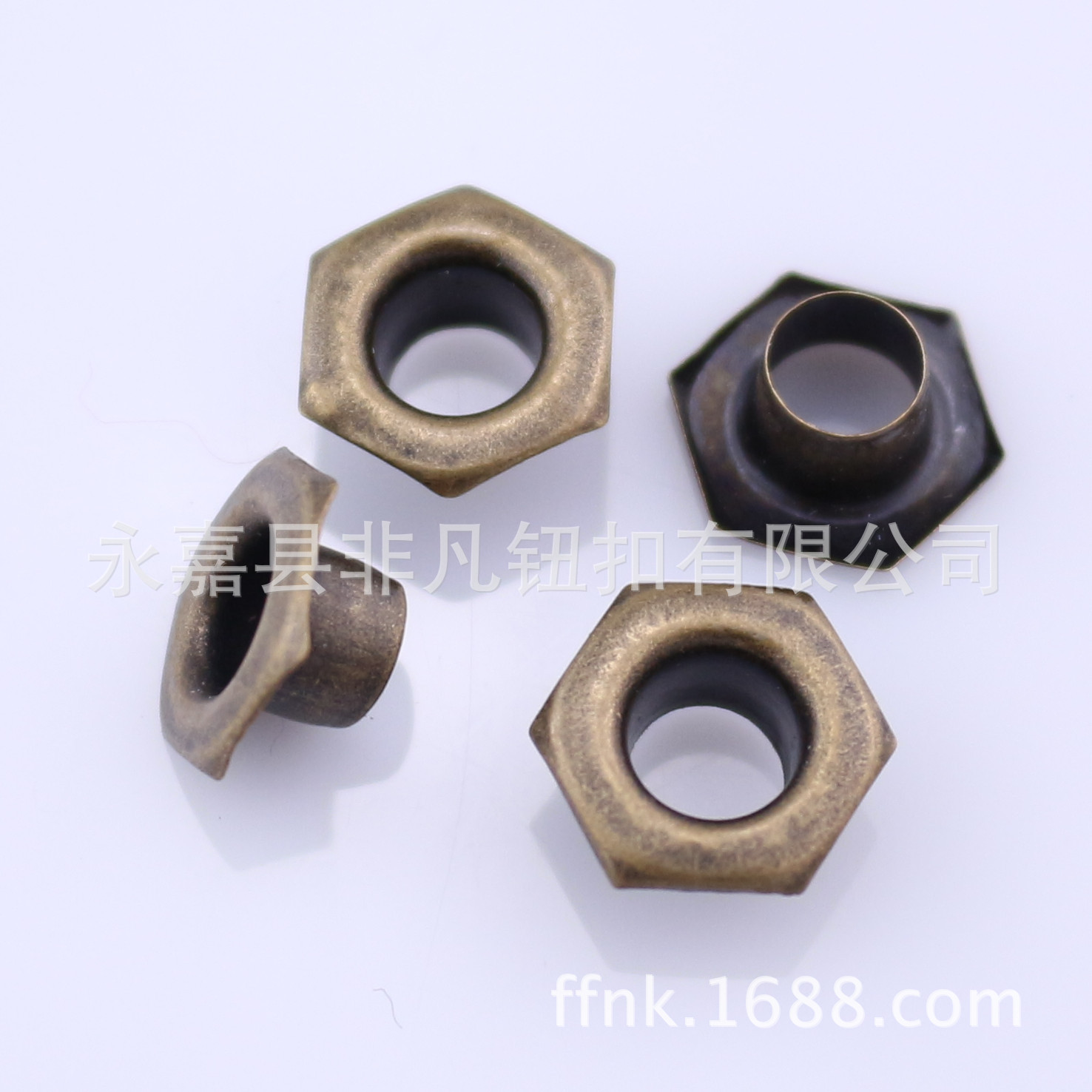 300号六角鞋眼 金属鸡眼 汽眼  高脚鸡眼扣 内径5mm 厂家直销