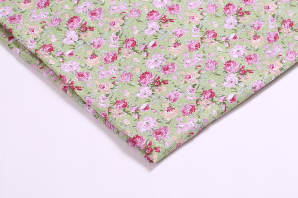 Supply printed polyester cloth printed fabric sequins to open peony polyester fabric