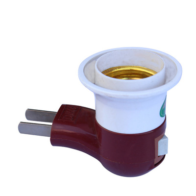 【厂家直销】宝电烟斗型螺口插式灯口 带开关插壁式灯头 量大价优|ru