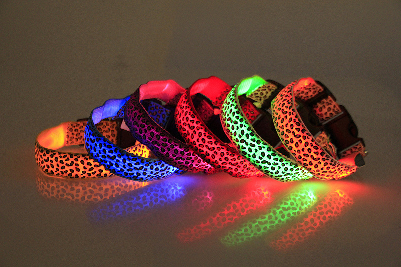 豹纹LED发光狗项圈 挺好品牌 (26)