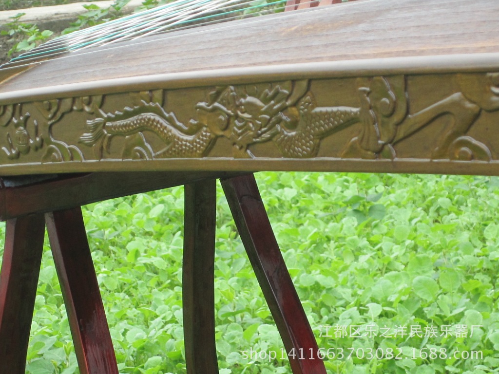 純金絲楠木精雕【龍吟九州】款收藏級古箏