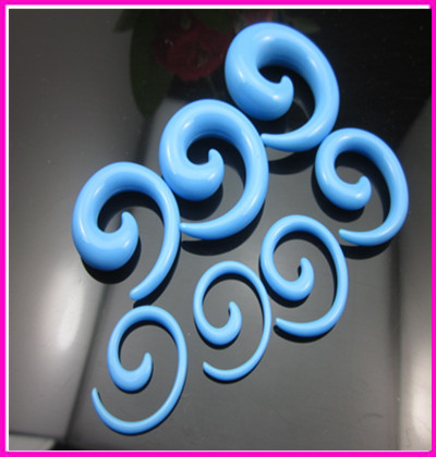 Acrylic Blue Snail Ear Expander Plug Piercing Jewelry - 6mm detail image 8