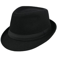 新款韓版時尚毛呢禮帽 英倫紳士帽子 男女秋冬季呢子爵士帽子
