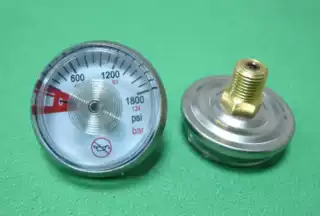 1800PSI   氧气压力表