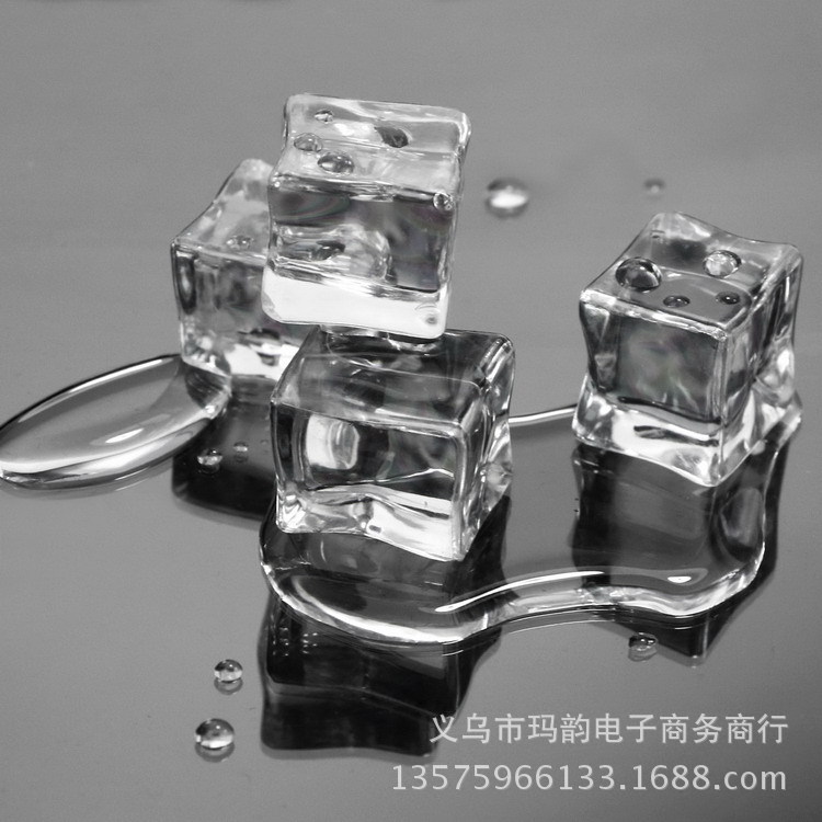 Fake ice acrylic simulation ice, stock 18,20,25,30mm acrylic square ice
