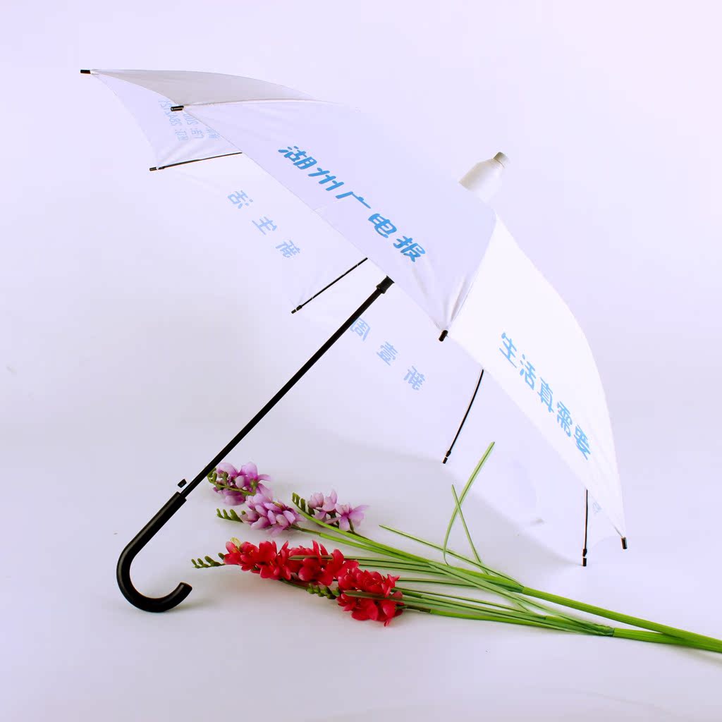 Promotion Gift umbrella Waterproof Case Long-handled umbrella Various Advertising umbrella white Umbrella Manufactor wholesale Foreign trade The original single-