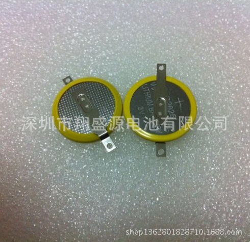 厂家3v CR2025 180度贴片式带焊脚纽扣电池  3V电池 2025电池