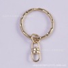 Key ring golden aperture with chain lobster buckle 8 -character buckle with key ring