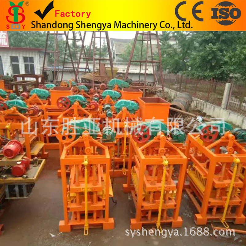 中国小型免烧砖机 混凝土空心砖机 水泥砖机生产出口