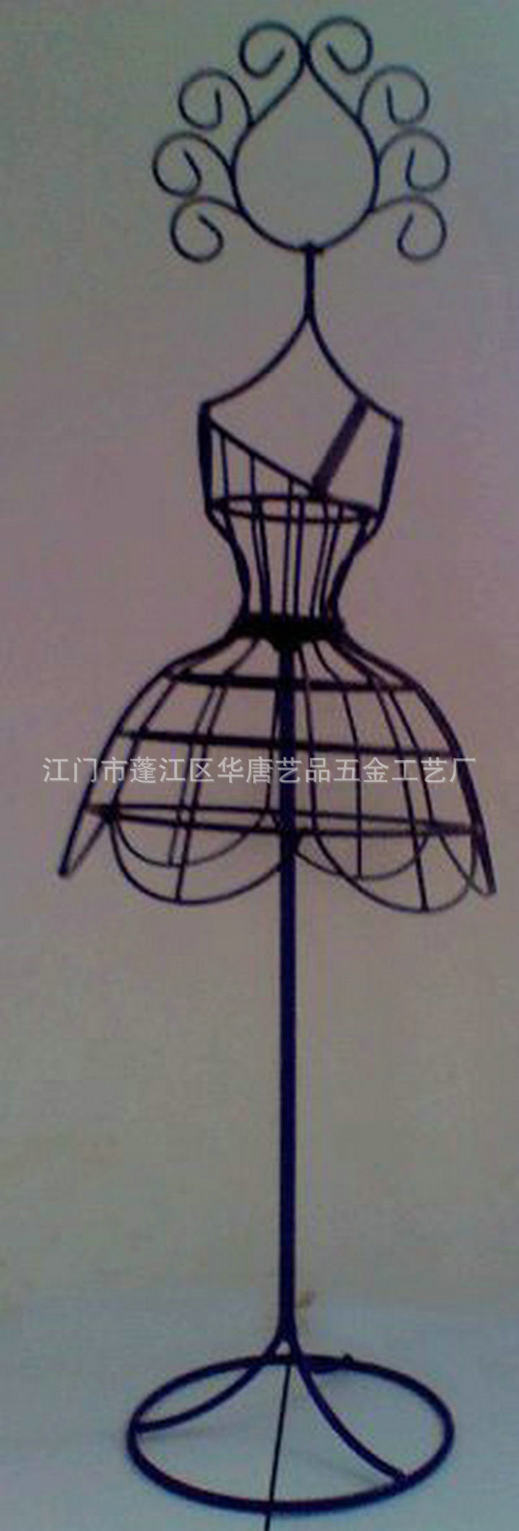 FE0055格子裙小模特首飾架