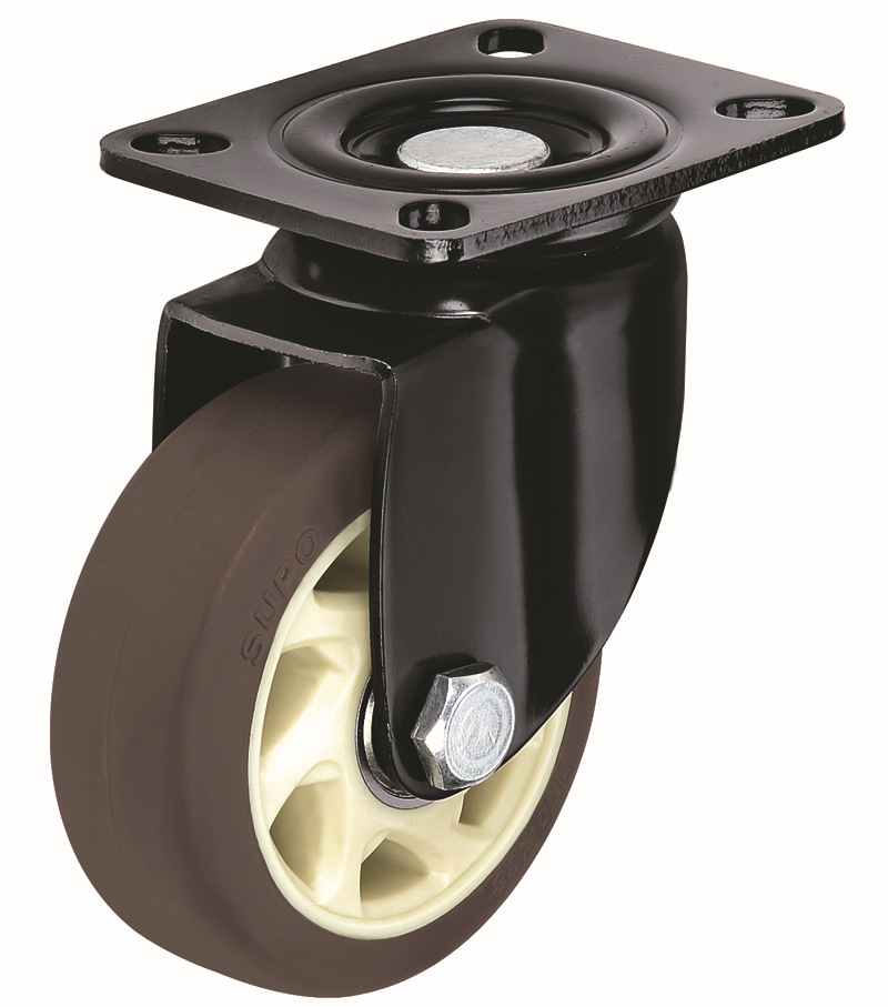 双滚珠轴承TPR脚轮 人造胶脚轮 5寸脚轮 静音轮 深圳向荣脚轮SUPO