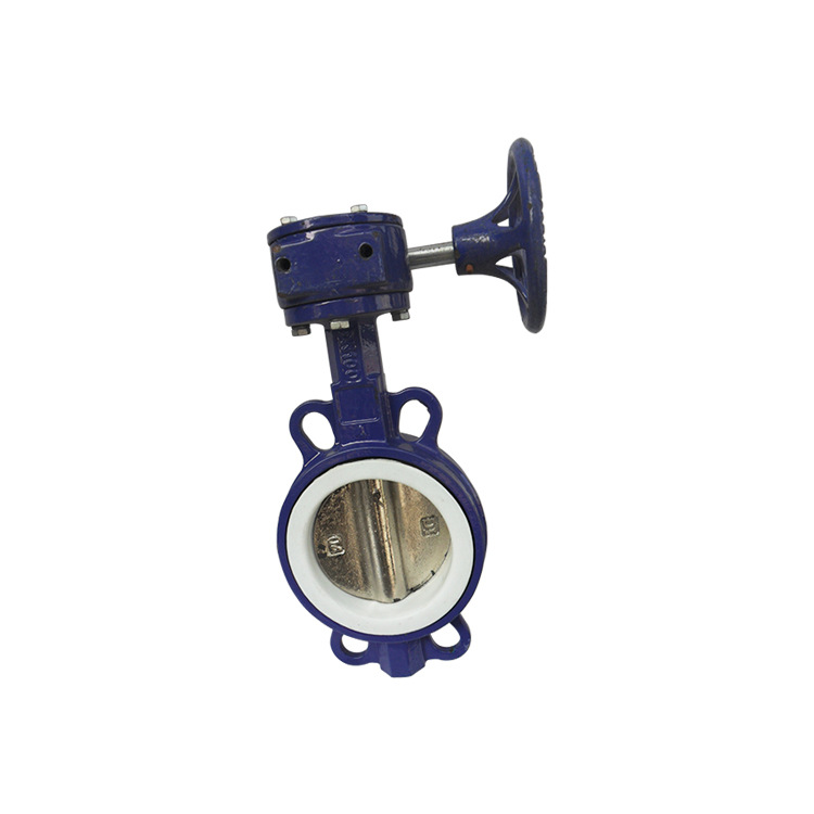 天津欣建蜗轮四氟胶蝶阀2