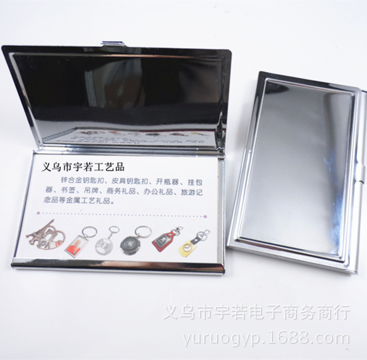 Factory Direct Sales Metal Business Card Box Metal Card Box Business Gift Manufacturer Epoxy Business Card Holder in Stock