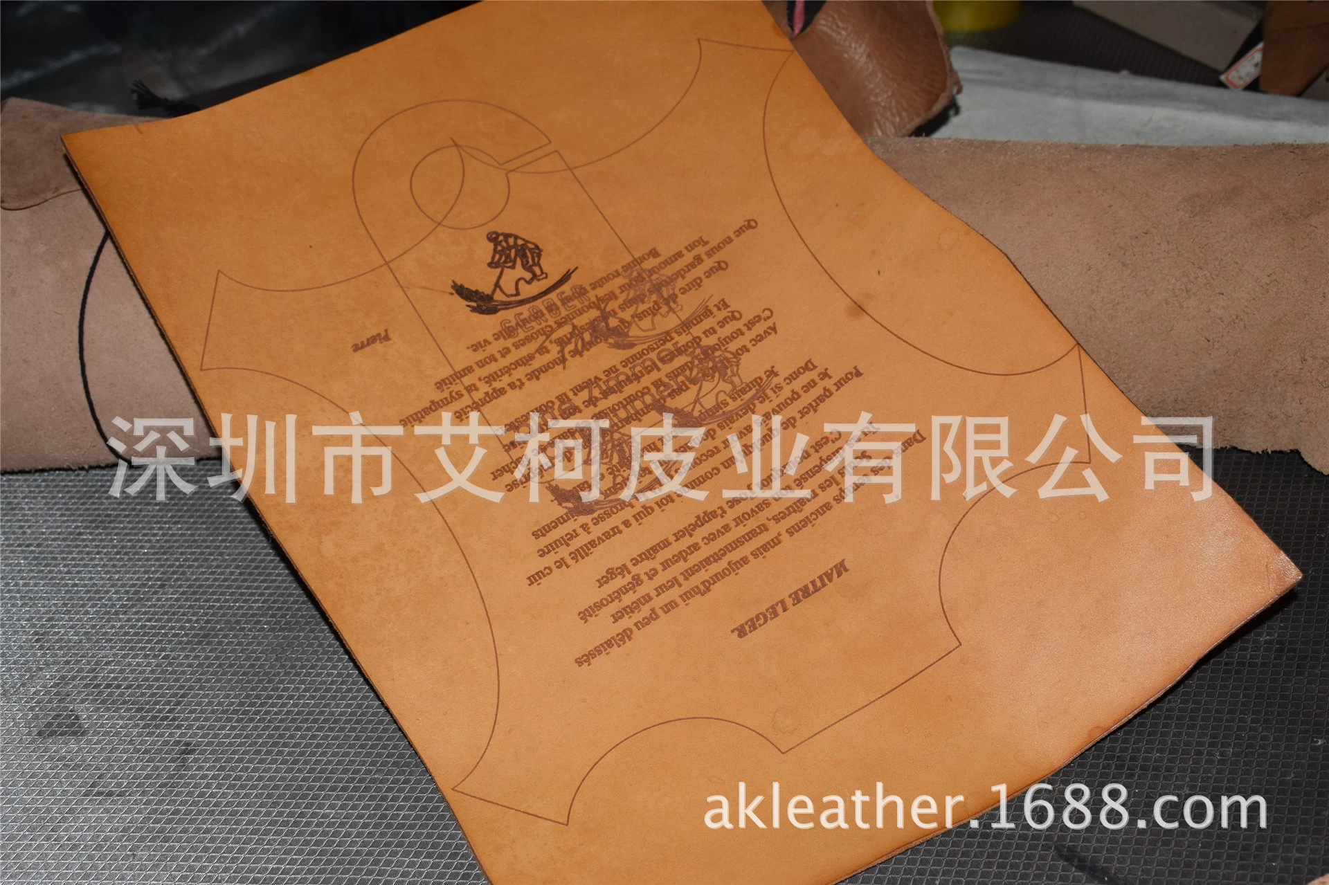 Leather belt handmade, direct factory sales