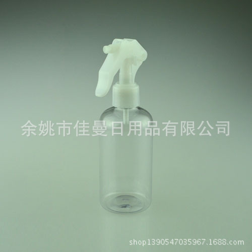 220ML透明矮胖瓶分装瓶,配透明小老鼠喷头