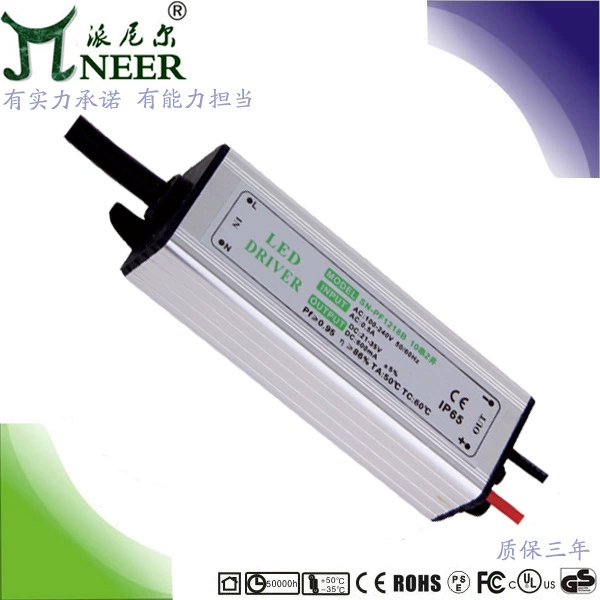 Гарантия 2 года DC12-24V 20W 600mA драйвер светильника постоянного тока, 10-проводная схема, 2 выхода