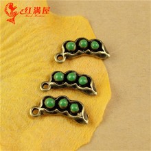 A1514 古青 1.1克 复古豌豆配件 手机饰品配饰 韩国饰品 60个/包