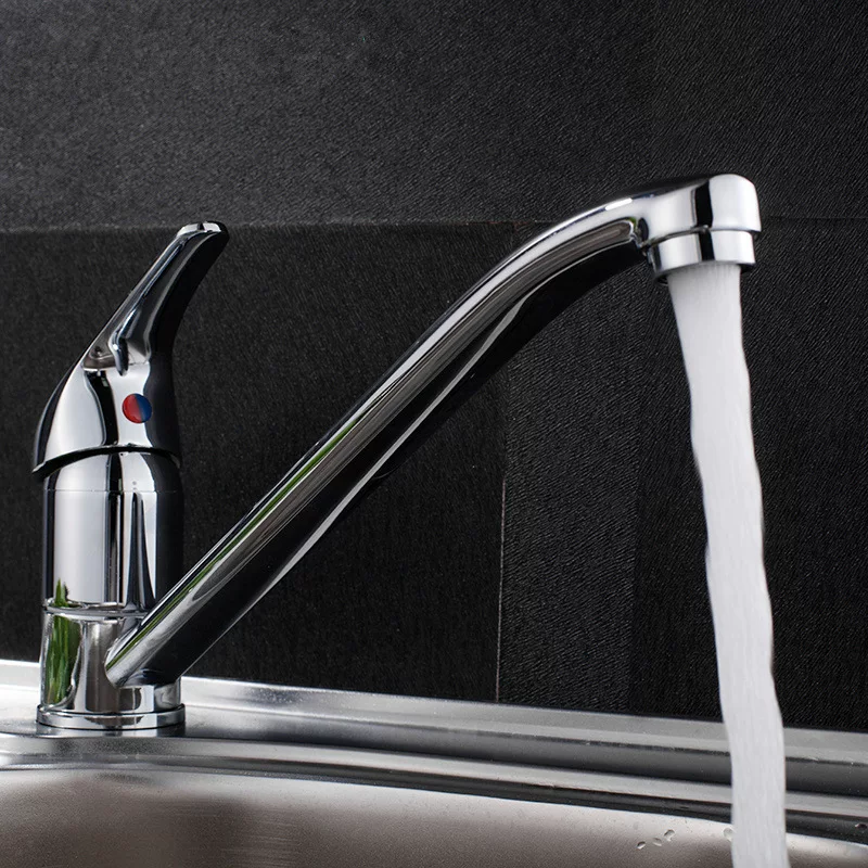 The dragon head of the vegetable basin can rotate the sink faucet